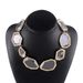 N11190 Trendy Jewelry ZA Personalized Fashion Exaggerated Geometric Resin Colored Earrings Necklace_ipsvogv.com