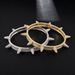 Rivet Punk Heavy Metal Full Zircon Hip Hop Trendy Brand Personality Men's Bracelet_ipsvogv.com
