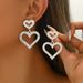2024 New Love Women's Simple Elegant Design, Inlaid with High Quality and Versatile Earrings_ipsvogv.com