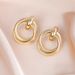 Trendy Fashion Hollow Circle Design Multi-layer Wrapped Hoop Earrings Elegant Internet Celebrity Ear Jewelry_ipsvogv.com
