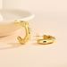 Women’s Jewelry Set Fashion Simple C Shaped New Earrings For Women Copper Plated Gold Bamboo Ring Earrings No Fading Earrings_ipsvogv.com