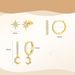 Women’s Jewelry Set Fashion Real Gold Brass Electroplating Temperament Simple Personality Six Pointed Star Inlaid Zircon Earrings Three Piece Set_ipsvogv.com