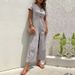 Women's casual commuting nine-point pants summer wide-leg jumpsuit women_ipsvogv.com
