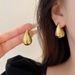 Women's earrings fashion, simple water drop temperament, niche personality, metallic style, high-end design earrings, versatile earrings_ipsvogv.com