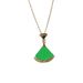 Diamond Embellished Small Skirt Necklace For Women's Light Luxury Fan Shaped Versatile Beimu Short Collarbone Chain Mesh_ipsvogv.com
