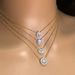 Unisex small geometric full diamond pendant necklace for women inlaid zircon two color electroplated clavicle chain hot style_ipsvogv.com