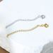 S925 sterling silver necklace bracelet with long tail chain extension chain 5cm_ipsvogv.com