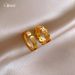 Real Electroplating Ancient Method Gold Fortune Character Copper Coin Ring Women, Light Luxury High-end Feeling Index_ipsvogv.com