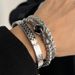 Unique Trendy Brand Niche Hip-Hop Design Dragon Claw Men's Women's Bangle Couple Jewelry Titanium Steel Bracelet Trend_ipsvogv.com