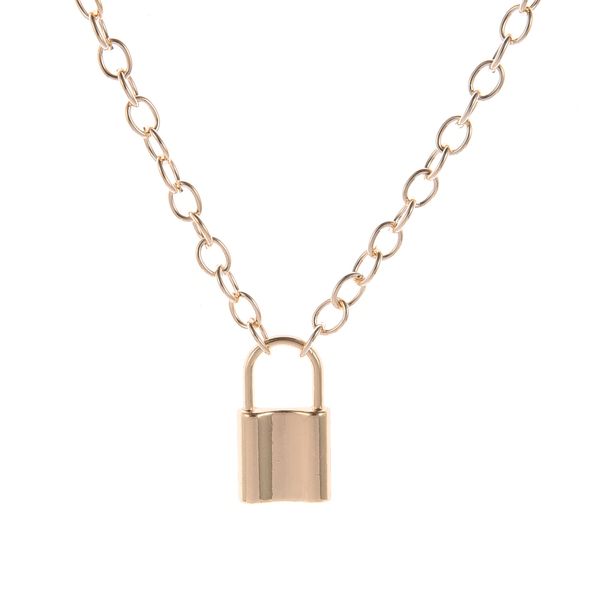 New Jewelry Personalized Versatile Key Lock Pendant Necklace Sweater Chain_ipsvogv.com