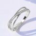 Cao Shi Hot Selling Cross Design Micro Inlaid Line Finger Fashion Style Ring_ipsvogv.com