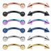 12 Piece Set Stainless Steel Eyebrow Nail Eyebrow Ring Lip Nail Nose Nail Piercing Jewelry_ipsvogv.com