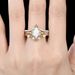 alloy Inlaid Horse Eye Australian Treasure Rose Gold Three Piece Women's Fire Color Set Ring Women_ipsvogv.com
