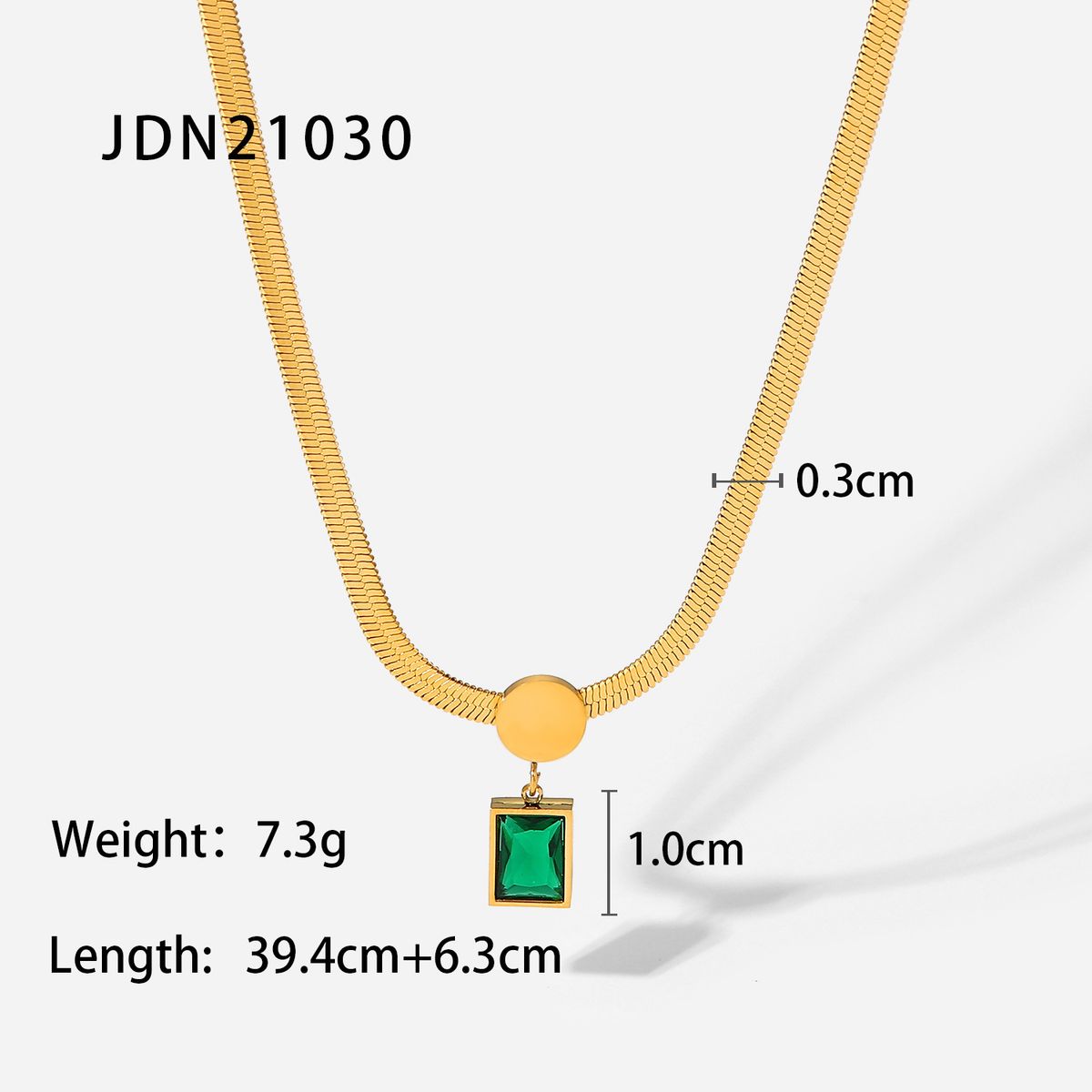 Women's Jewelry Set Fashion Retro Style Green Zircon Series Necklace Earrings Bracelet Ring Temperament Ladies Stainless Steel Jewelry_ipsvogv.com