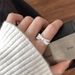 New Moonlight Round Bow For Women, Light Luxury, Fashionable, Gentle, Sweet, Cool, High End, Open Mouth Finger Ring_ipsvogv.com