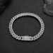 8mm Single Row Full Diamond Cuban Chain Hip-Hop For Men High-End Zircon Bracelet Accessories_ipsvogv.com