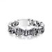 Thai Silver S Double Men's Personalized And Domineering Handwoven Leopard Old Hip Hop Trendy Bracelet_ipsvogv.com