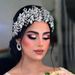 Bridal Headband Handmade Rhinestone Headband Headdress Heart Shaped Diamond Pressed Headband Shape Soft Headband_ipsvogv.com