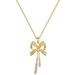 【 Titanium Steel 】 Necklace Earring Light Luxury Full Diamond Bow tassel Personalized Temperament Banquet Earrings and_ipsvogv.com
