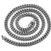 Men's Jewelry Set Fashion Steel Color Titanium Steel Stainless Steel Cuban Chain Encryption Necklace_ipsvogv.com