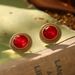 Second Hand Niche Russian Gold High End Earrings Flower Heavy Industry Earrings Temperament Retro Silver Needle Earrings_ipsvogv.com