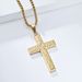 Hammered titanium steel cross necklace irregular hand hammered neutral cold style wear pendant_ipsvogv.com