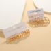 Embedded Pearl Geometry Women's Earrings French Gold Earrings Earnail Set 6-piece Set_ipsvogv.com