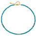 Turquoise series necklace handmade bracelet beads niche clavicle chain plated K real gold chain color preserving necklace_ipsvogv.com