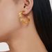INS High-End Versatile New Flower Earrings Jewelry Non-Fading Gold Light Luxury Accessories_ipsvogv.com