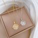 】 Shell 【 Plaet Zirco Light Luxury Charm Gorgeous Full Diamod Necklace Wome's Versatile Clavicle Titaium Steel 【 】_ipsvogv.com