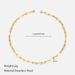 Gold Plated Titanium Steel Clavicle Necklace - Simple European & American Style Women's Chain_ipsvogv.com
