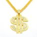 Wholesale Men's Euro Alphabet Punk Exaggerated Gold Silver Foreign Trade Jewelry Pendants, Necklaces, Hip Hop_ipsvogv.com