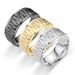 Xiyin's New Titanium Steel Diamond Patterned Ring With Fashionable Design And Versatile Couple Handicrafts_ipsvogv.com