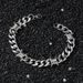 Hip hop 11mm wide six sided grinding thorn splicing hip-hop INS street style stainless steel bracelet_ipsvogv.com
