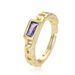 Women’s Jewelry Set Fashion Simple Twisted Square Colored Diamond Zircon CZ Ring Female Open Adjustable Design Ring Ins Style_ipsvogv.com