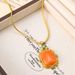 Snake bone beeswax colored natural stone pendant, necklace, sweater chain, autumn and winter light luxury high-end_ipsvogv.com