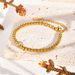 Women's Jewelry Set Fashion Stainless Steel Plain Round Bead Bracelet Copper Material Heart Zircon Simple Hand Jewelry_ipsvogv.com