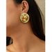 High-end Niche Metal Heavy Craft Round New Design Sense Minimalist Stud Earrings For Women_ipsvogv.com