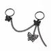 New Fringe Finger Plain Butterfly Pendant Chain Opening Adjustable Ring_ipsvogv.com