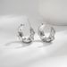 Gold-Plated Copper Lazy Style Irregular Half-Round Wrinkled High-End Minimalist Personality Earrings_ipsvogv.com