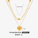 Popular Stainless Steel Double-layer Collarbone Chain With Female Niche Design, Fashionable And Versatile Heart-shaped_ipsvogv.com