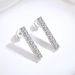 Women's Jewelry Set Fashion S925 Sterling Silver Popular Row Diamond Earrings Simple Micro Inlaid Moissanite Necklace Earrings Set_ipsvogv.com