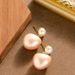 Korean Version Sweet Elegant Fairy Style Love Pendant Pearl For Women, Simple And Cute, High-end Silver Needle Earrings_ipsvogv.com