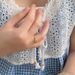 S999 Sweet Sugar Square Silver For Women's Light Luxury And High Grade New 2024 Open End Ring_ipsvogv.com