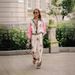 Women's clothing casual fashion all-match linen printed macaron long-sleeved suit_ipsvogv.com