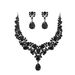 Rhinestone Bride Necklace And Earring Set For Banquet Party Exaggerated Fashion Women's Dress Accessories_ipsvogv.com
