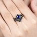 Sanjie Luxury Engagement Wedding Couple Pair Fashion Blue Zircon Set Ring_ipsvogv.com