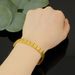 Ladies' Leaf Shaped Water Droplet Heart-shaped Hidden Buckle Women's Geometric Design Br, Gold Plated_ipsvogv.com
