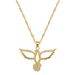】 Straw 【 Sky Owl Light Luxury Charm Gorgeous Full Diamond Necklace Women's Versatile Clavicle Titanium Steel Chain 【 】_ipsvogv.com
