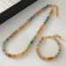 Natural Stone Bead Summer For Women, Light Luxury, Niche, Exquisite And High-end, 2024 New Collarbone Chain Necklace_ipsvogv.com